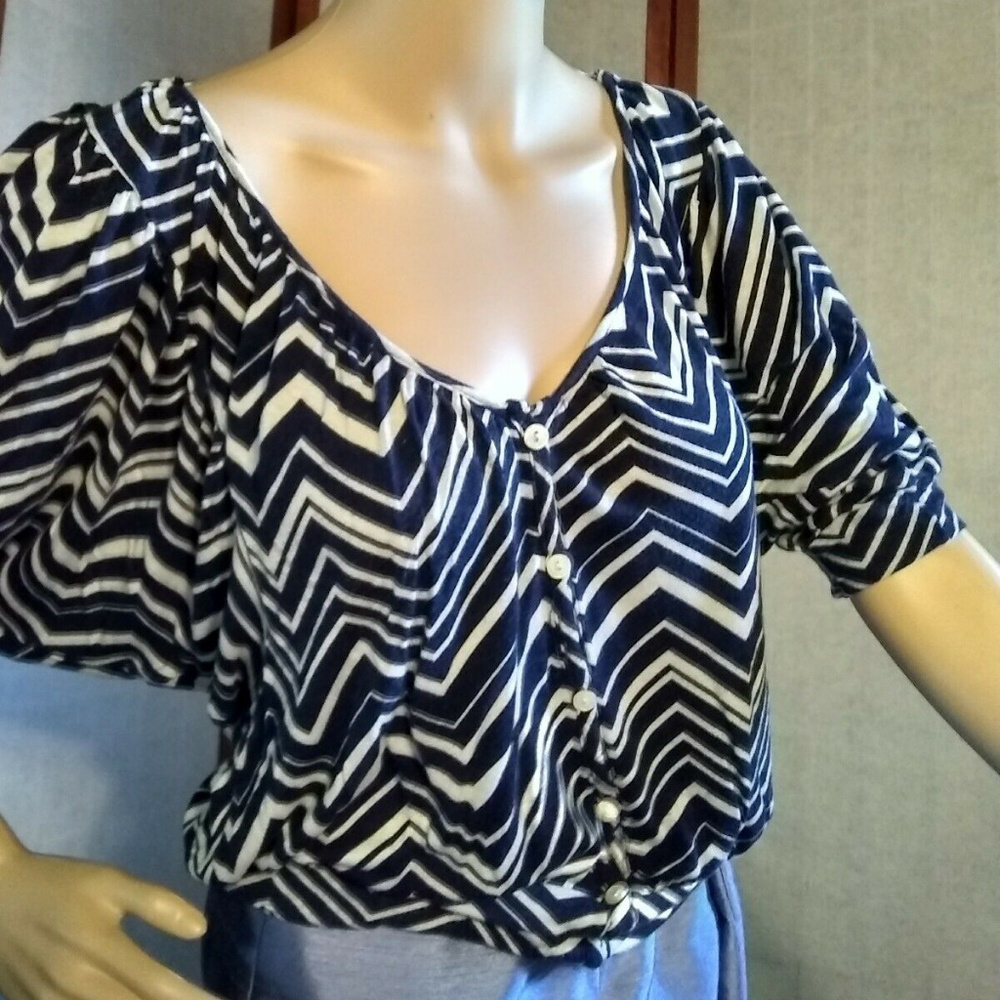 Ladies Summer Blouse with Open Crocheted Back